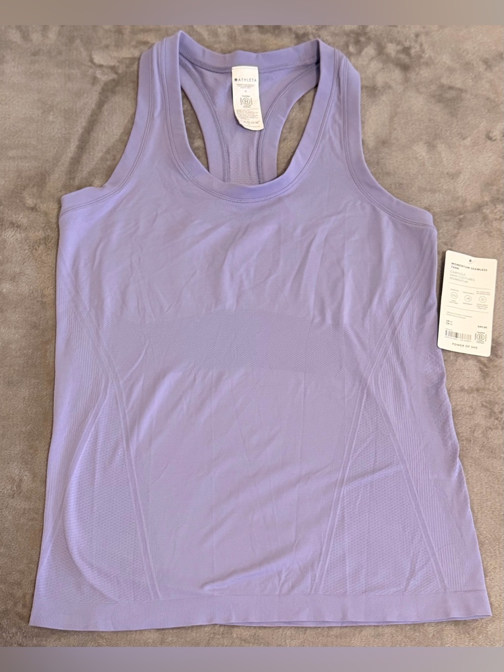 Athleta - Purple - Women’s Momentum Seamless Tank - Medium - New With Tag